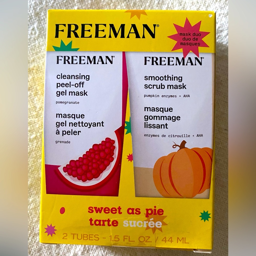 Freeman Mask Duo Sweet As Pie Tart NWT